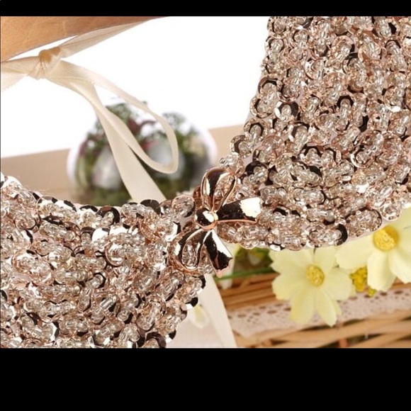 ✨Flash sale✨Rose sequin beaded collar necklace - Picture 3 of 5